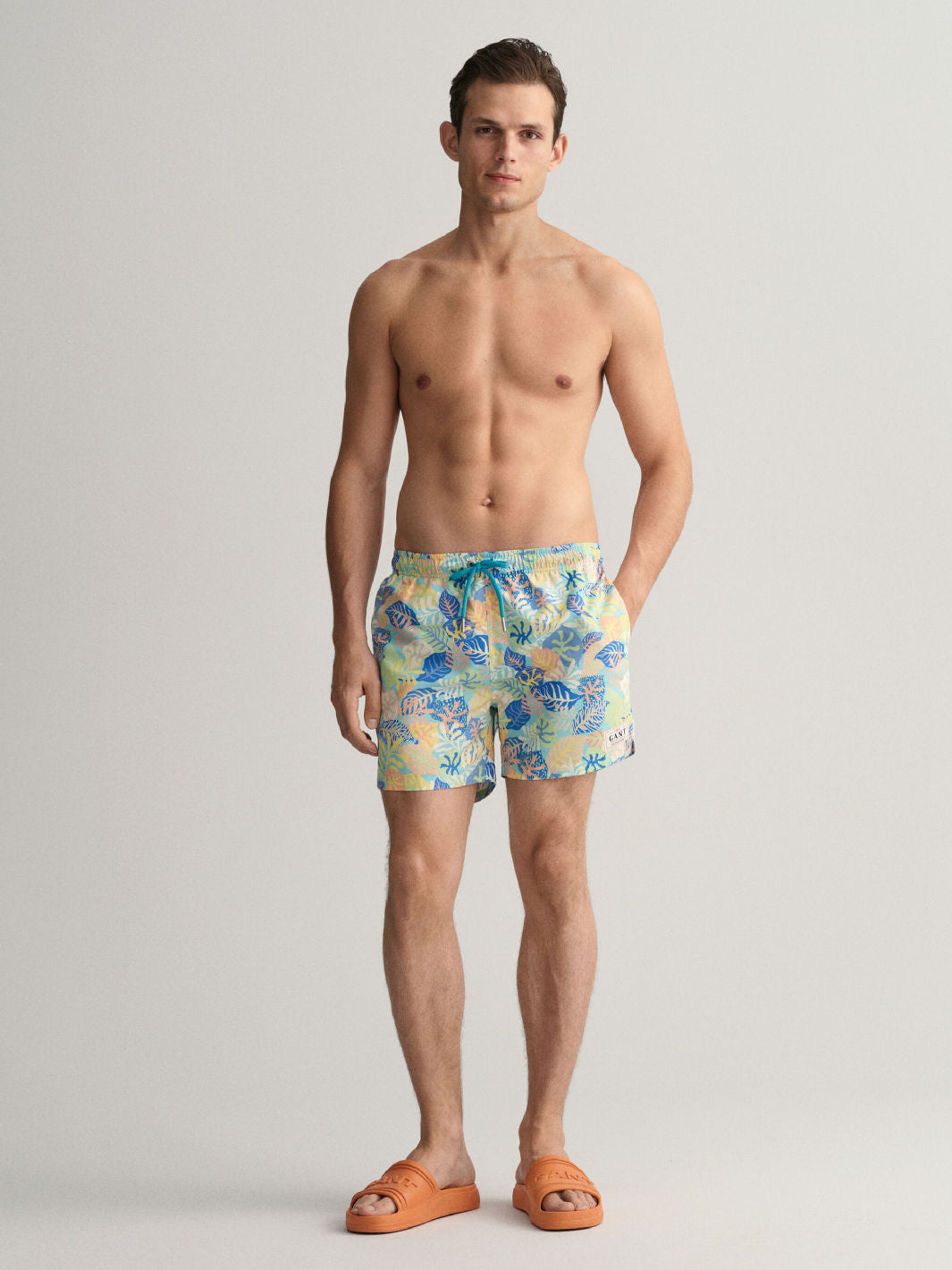 TROPICAL PRINT SWIM SHORTS
