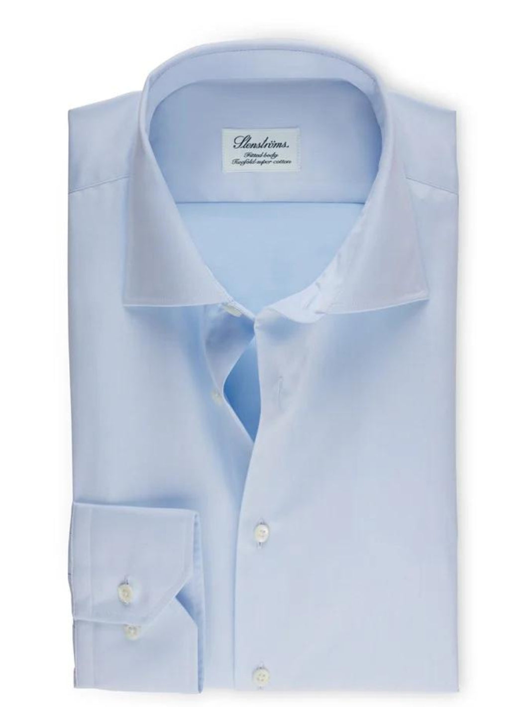 FITTED BODY LIGHT BLUE TWILL SKJORTE