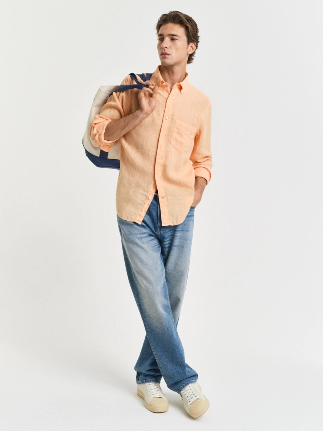 REGULAR FIT LINEN SHIRT