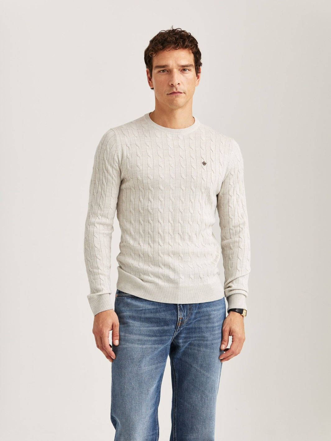 MERINO CABLE O-NECK