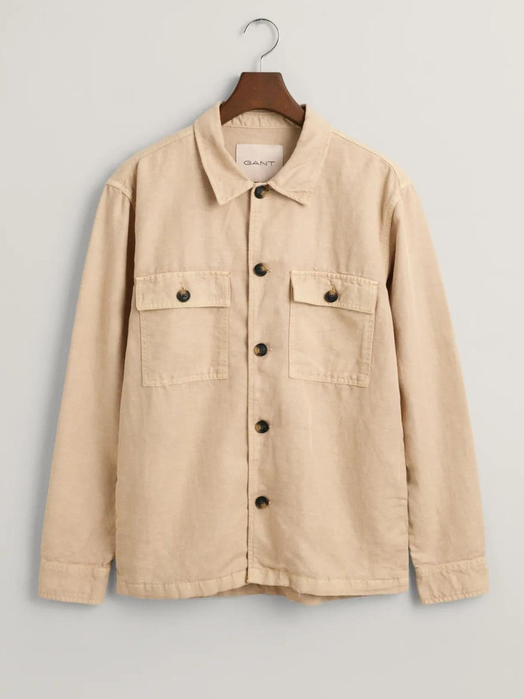 TWILL LINEN OVERSHIRT