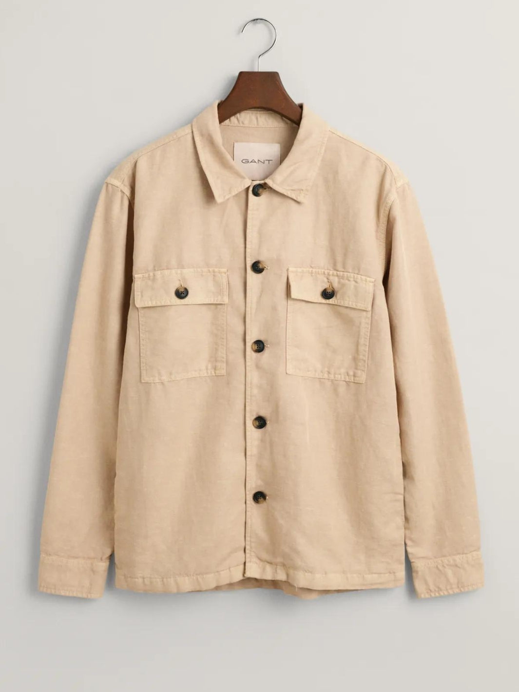 TWILL LINEN OVERSHIRT