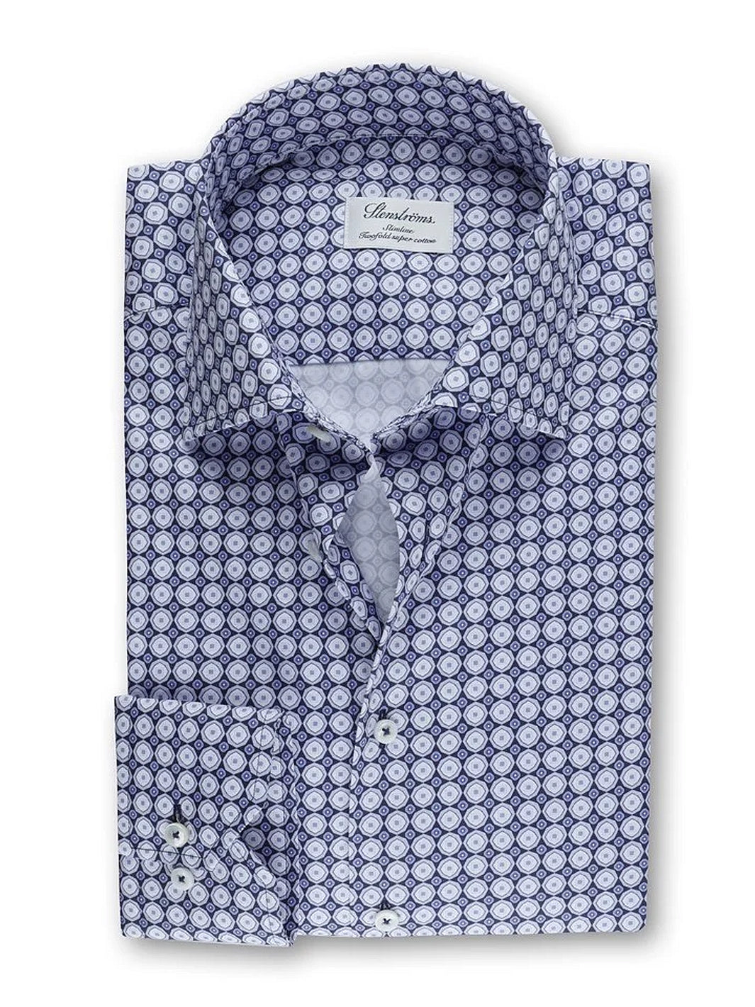 SHIRT MEDALLION PATTERNED SLIM SKJORTE