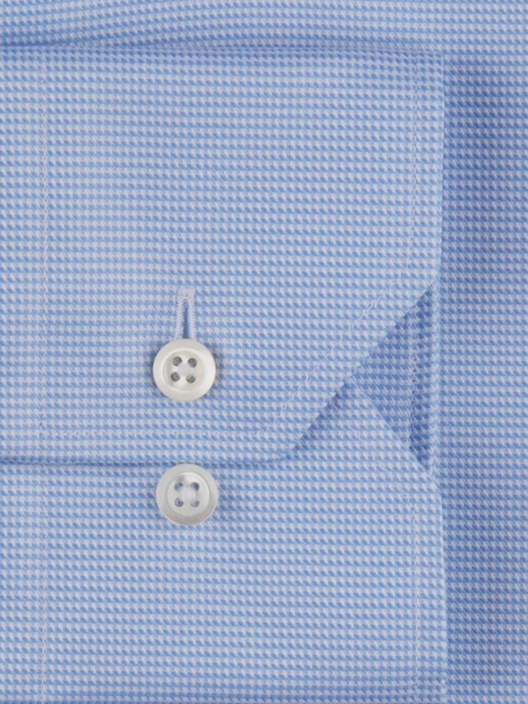 SLIMLINE BLUE HOUNDSTOOTH SKJORTE