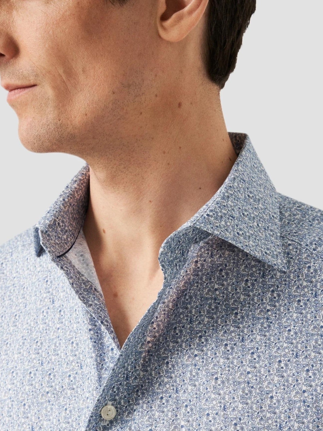 SLIM-FIT FLORAL PRINT SIGNATURE TWILL SHIRT