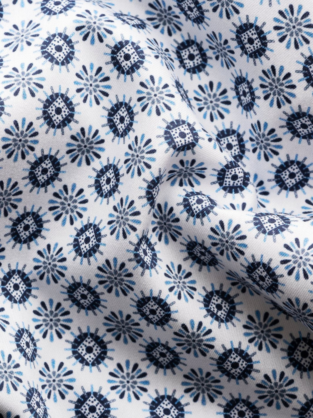 SLIM FIT GEOMETRIC SIGNATURE TWILL SHIRT