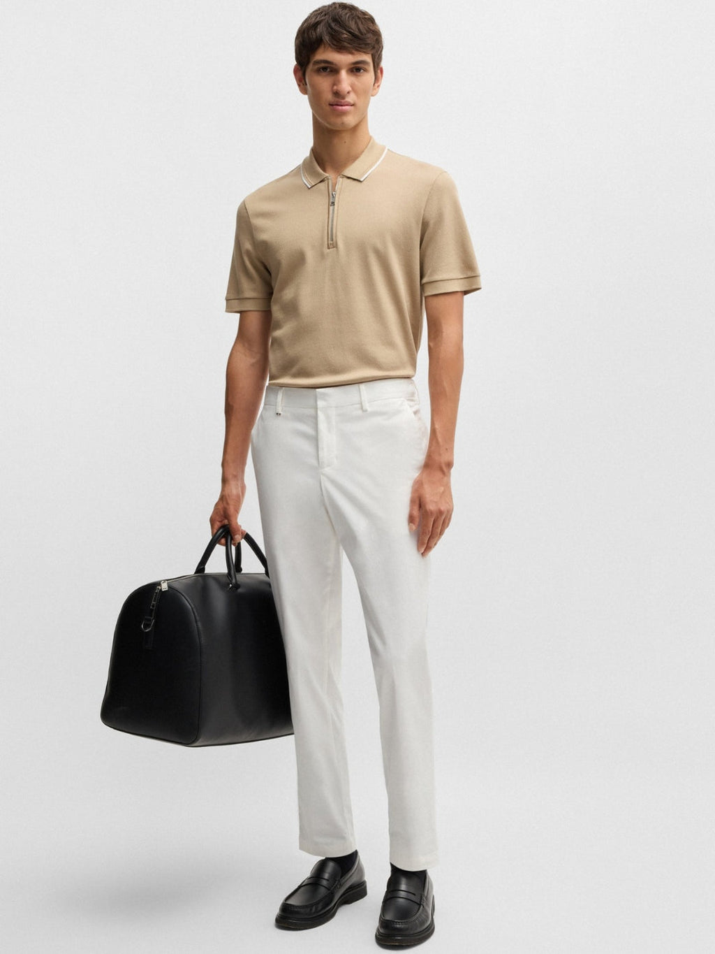 STRETCH-COTTON TROUSERS