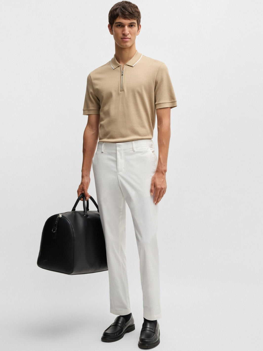 STRETCH-COTTON TROUSERS