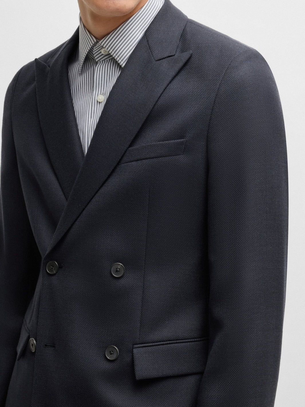 MICRO PATTERNED SLIM-FIT JACKET
