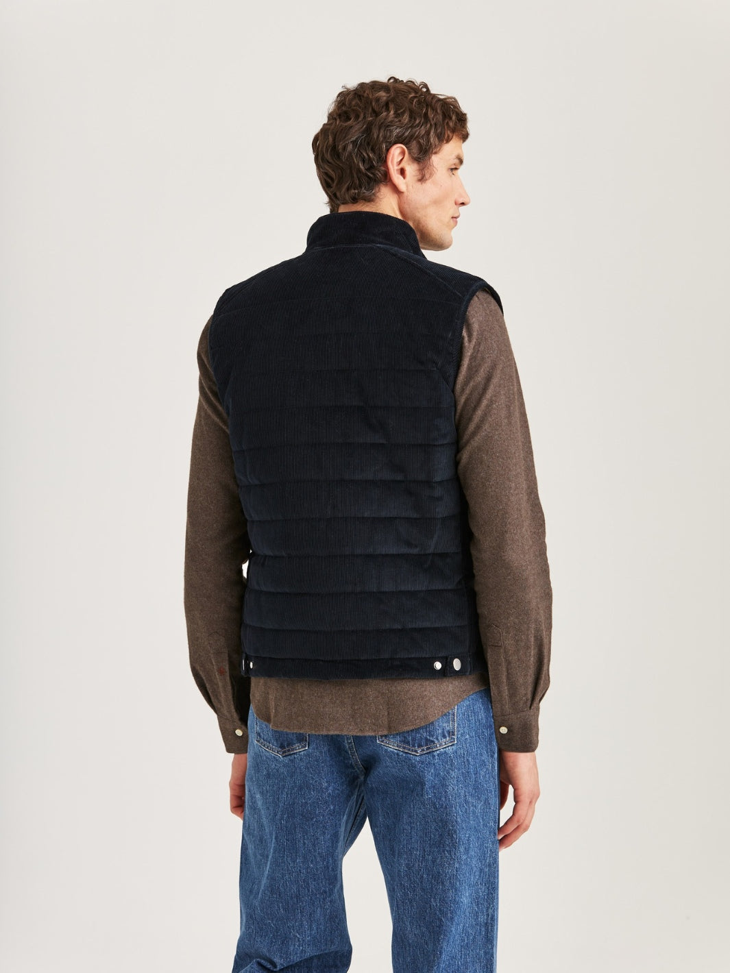 TED QUILTED CORD VEST