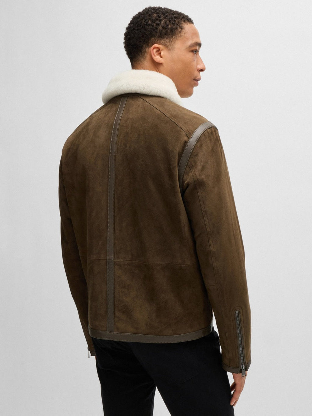 REGULAR-FIT SUEDE JACKET