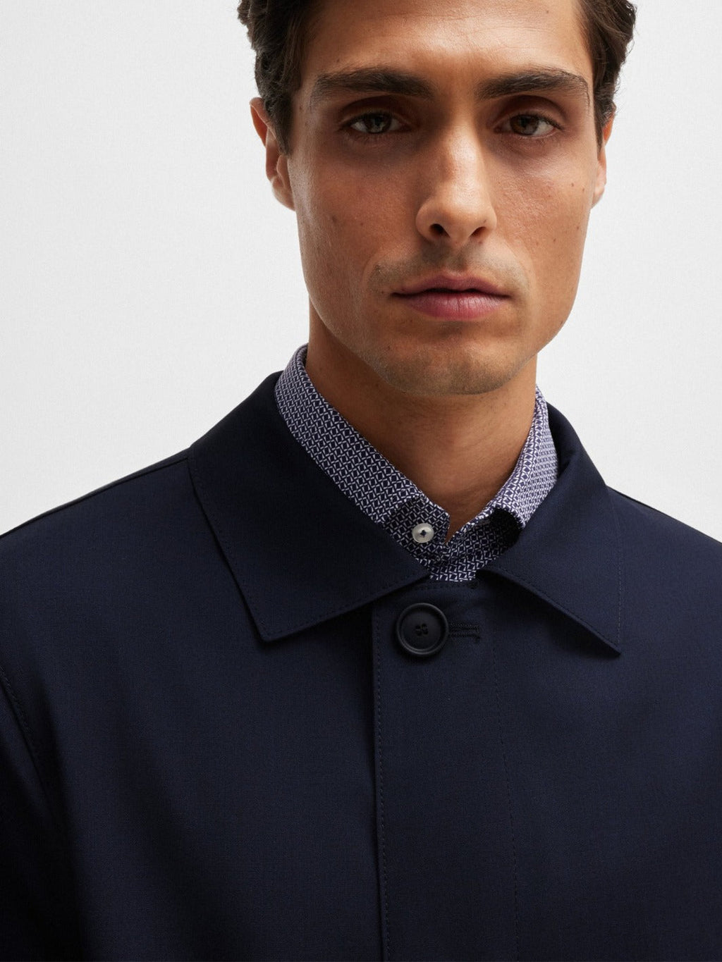 WATERPROOF COAT BLENDED WITH WOOL