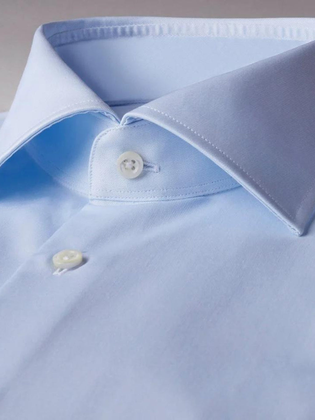 SLIMLINE LIGHT BLUE TWILL SKJORTE