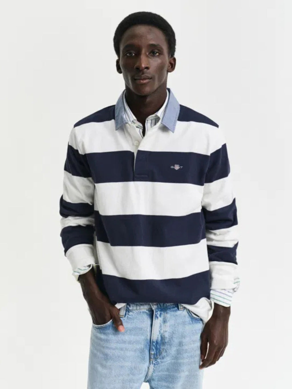 CHAMBRAY STRIPE RUGGER