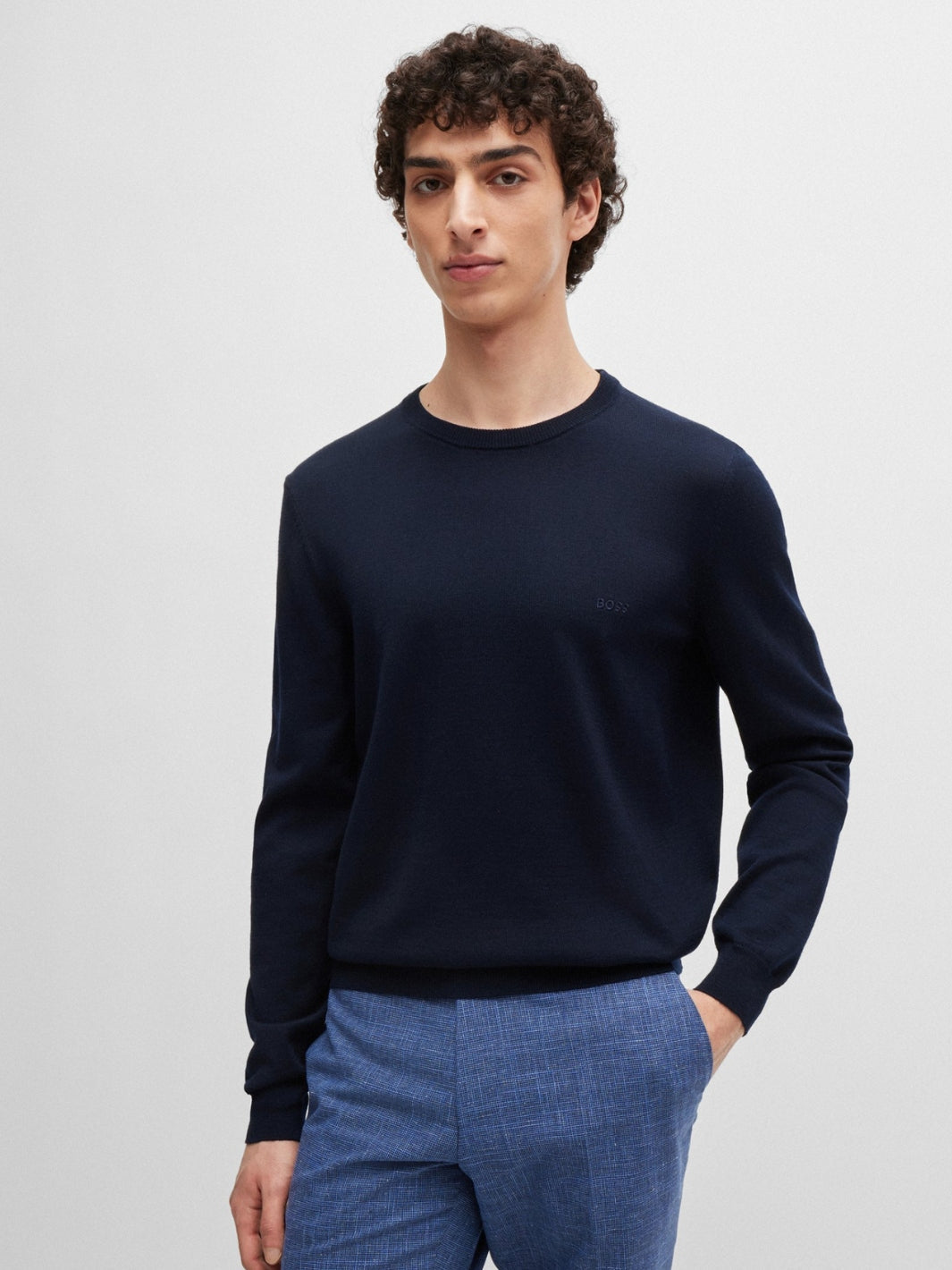 CREW-NECK SWEATER IN VIRGIN WOOL