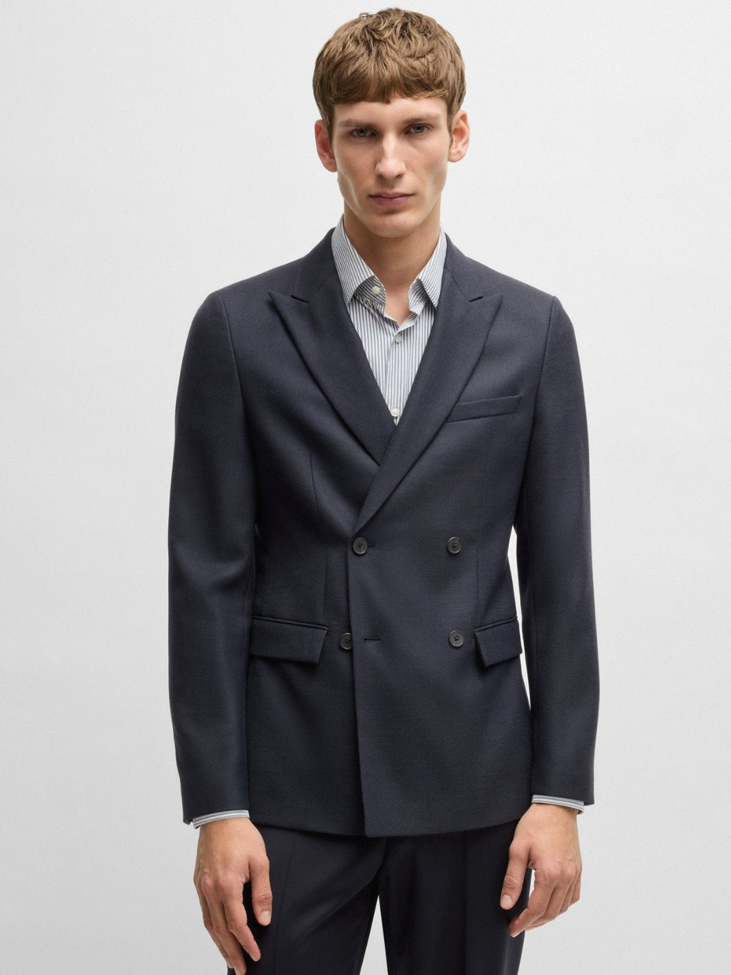 MICRO PATTERNED SLIM-FIT JACKET