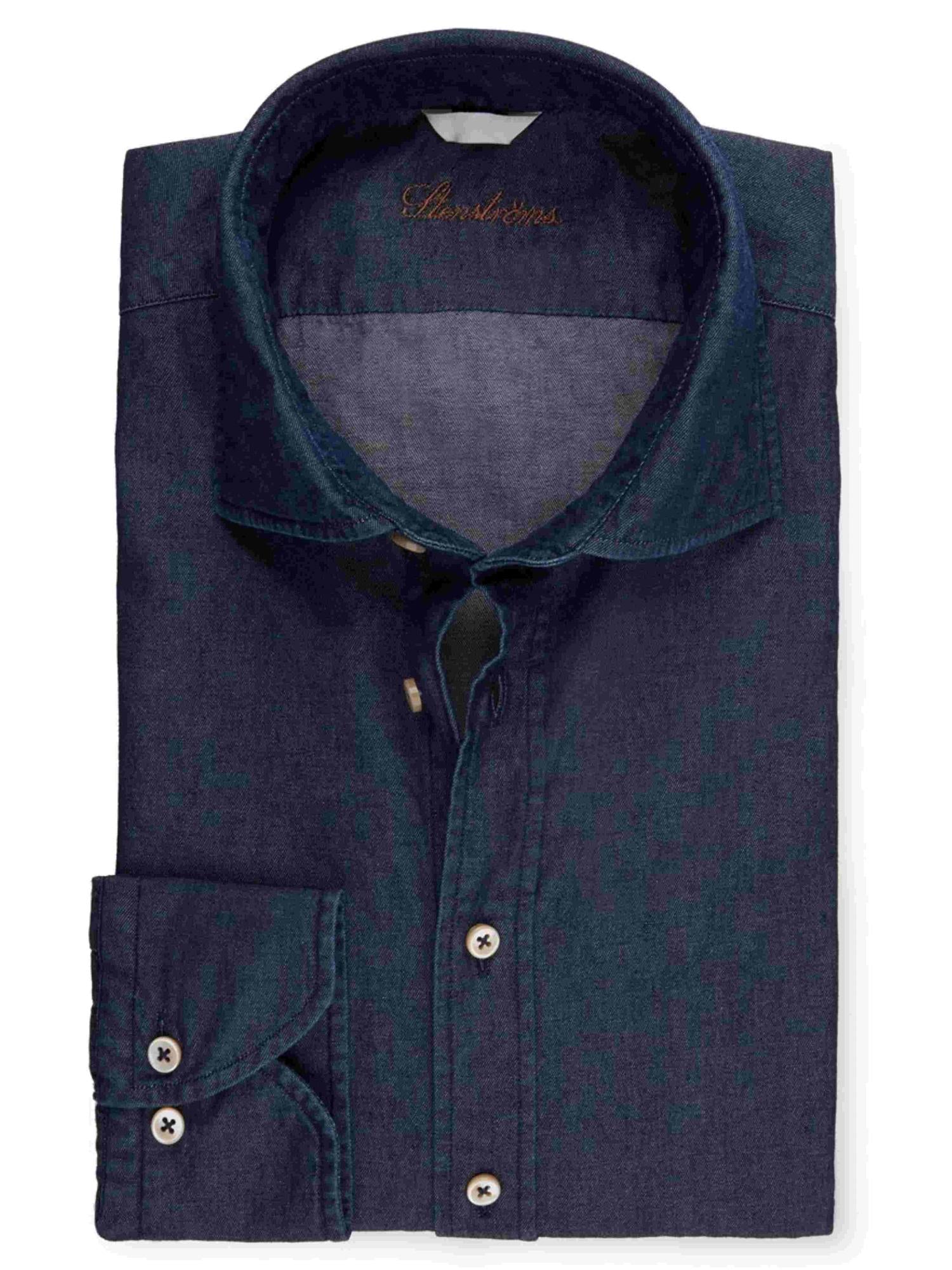 FITTED BODY DENIM SHIRT