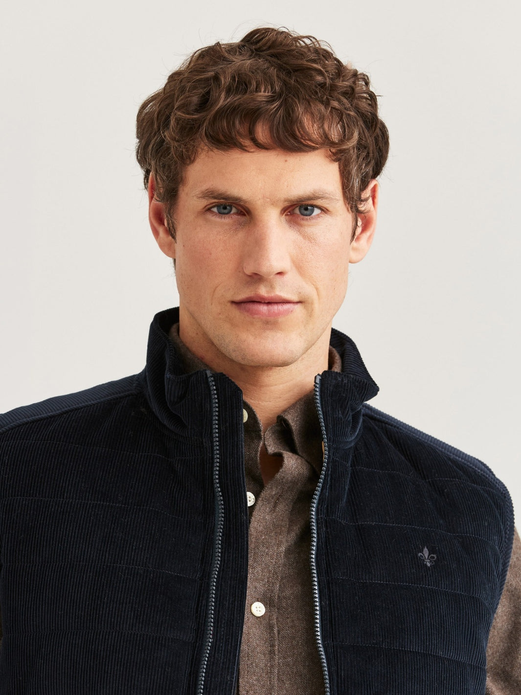 TED QUILTED CORD VEST