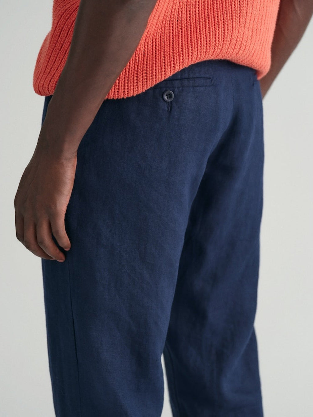 RELAXED FIT LINEN DRAWSTRING PANTS