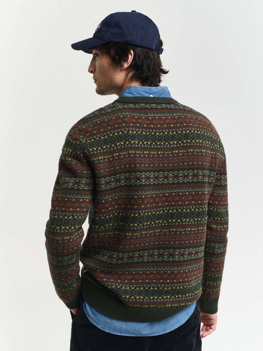 FAIR ISLE CREW NECK SWEATER
