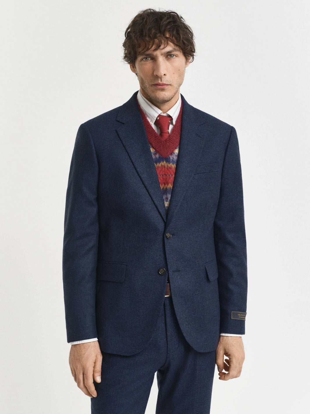 FLANNEL H.BONE SUIT JACKET