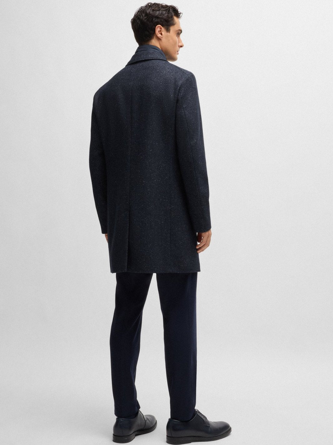 SLIM-FIT COAT WITH DETACHABLE ZIP-UP