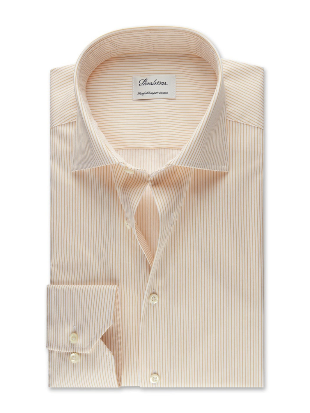 FITTED BODY STRIPED TWILL SHIRT