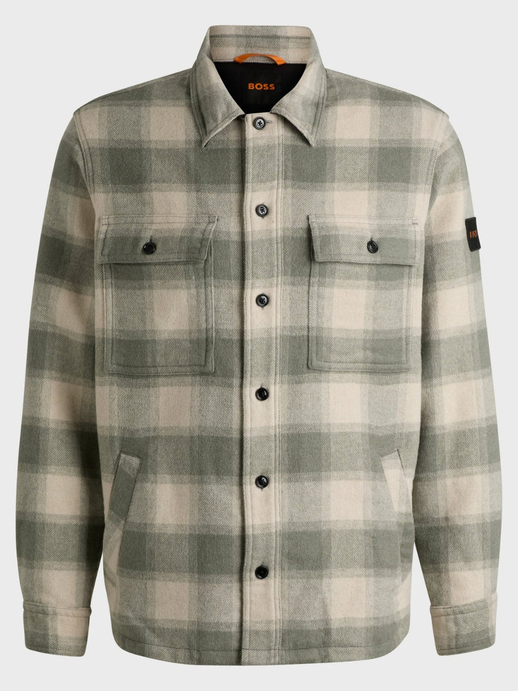 OVERSIZED OVERSHIRT IN CHECKED TWEED