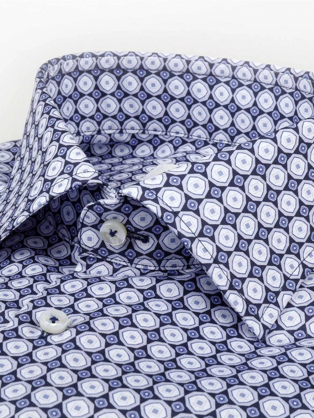 SHIRT MEDALLION PATTERNED SLIM SKJORTE