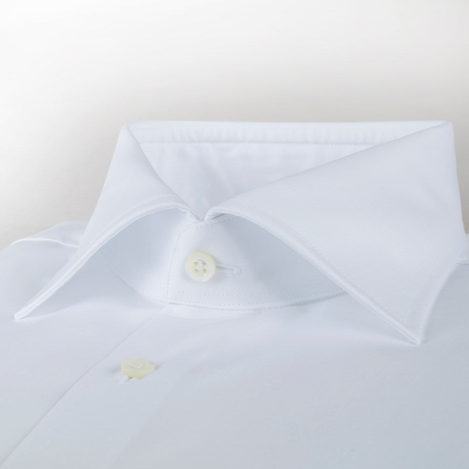 SLIMLINE WHITE TWILL SKJORTE XL-SLEEVES