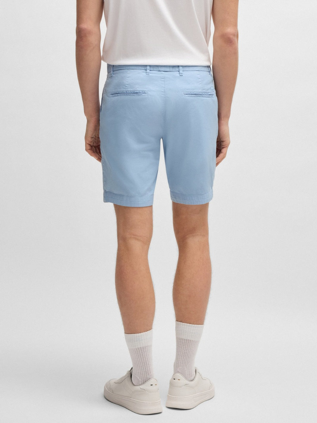 SLIM STRETCH-COTTON SHORTS