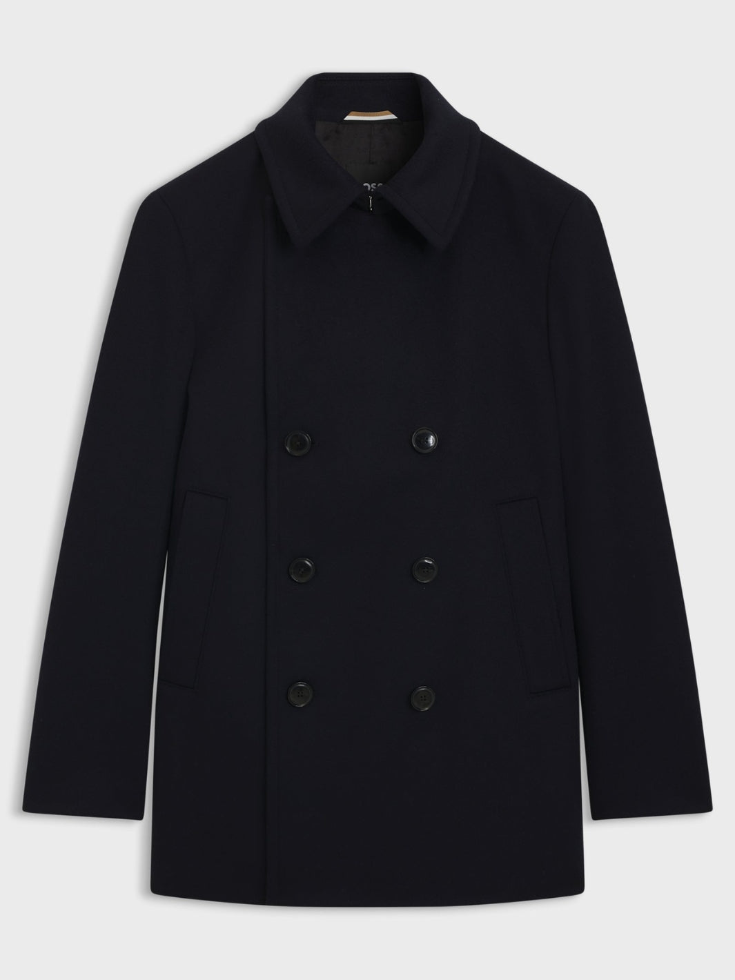 SLIM-FIT WOOL PEACOAT