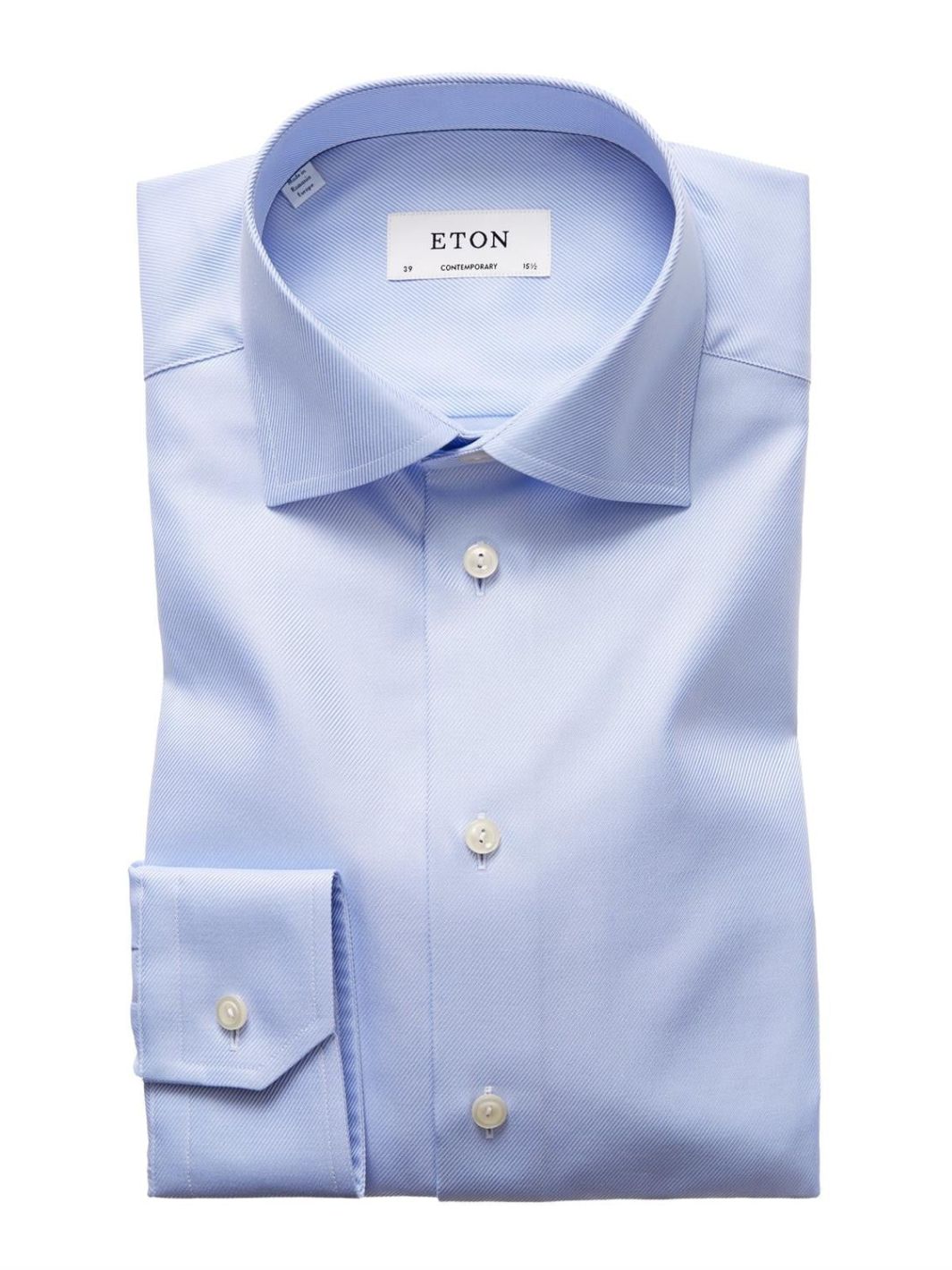 CONTEMPORARY TEXTURED TWILL SKJORTE