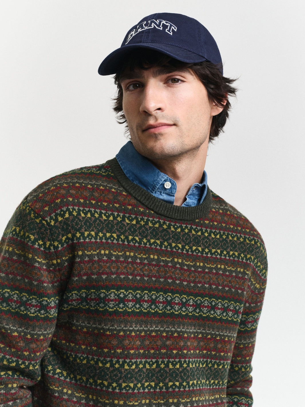 FAIR ISLE CREW NECK SWEATER