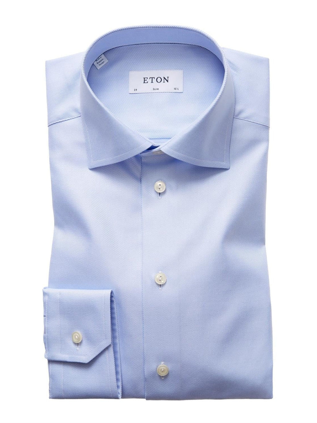 SLIM FIT TEXTURED TWILL SKJORTE