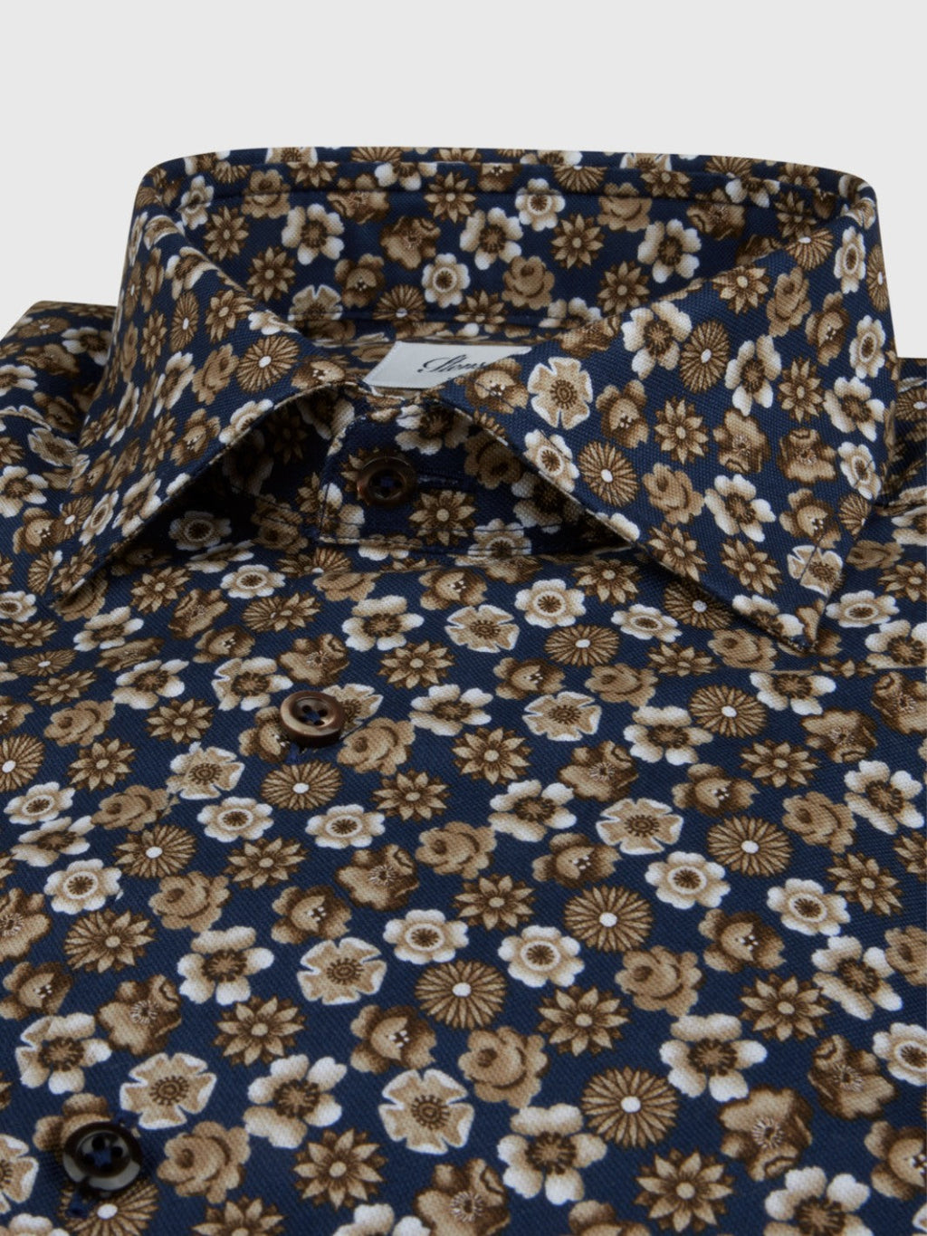 FITTED BODY FLORAL OXFORD SHIRT